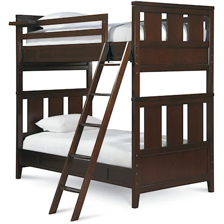 Twin Over Twin Bunk Bed w/ Ladder